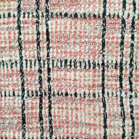 Loft Striped Boucle Sheath Dress Candy Coral Pink - Picture 6 of 8